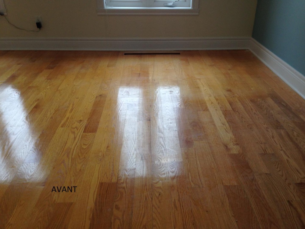 Solid oak refinish — Planchers Locas